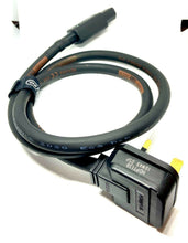 Load image into Gallery viewer, Titanex HO7RN-F 2.5mm Nexans Black Rubber Mains Power Cable 3g2.5 UK - IEC Audio