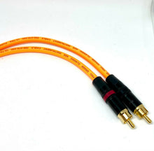 Load image into Gallery viewer, Pair Van Damme Neutrik Rean RCA Phono to RCA Phono Lead OFC Silver Plated Cable