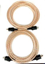 Load image into Gallery viewer, Pair 2 metre B&O Vintage Hi-Fi 2 pin DIN Schurter OFC Terminated Speaker Cables
