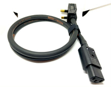 Load image into Gallery viewer, Titanex HO7RN-F 2.5mm Nexans Black Rubber Mains Power Cable 3g2.5 UK - IEC Audio