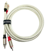 Load image into Gallery viewer, RCA to RCA Van Damme Silver Series Lo-Cap 55pF Audio Cable Pairs Pro Plugs 1M