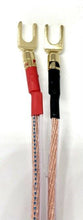 Load image into Gallery viewer, Van Damme Hi-Fi Series LC-OFC 2x4mm Speaker Cables 2x2.5m - Terminated Spade-RCA