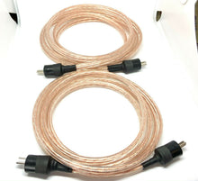 Load image into Gallery viewer, Pair 2 metre B&O Vintage Hi-Fi 2 pin DIN Schurter OFC Terminated Speaker Cables
