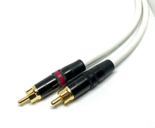 Load image into Gallery viewer, Pair Van Damme Neutrik Rean RCA Phono to RCA Phono Lead OFC Silver Plated Cable