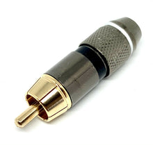 Load image into Gallery viewer, 4 Gold Plated HQ RCA Phono Plugs - High Quality Audio & Video Connectors, Hi-Fi