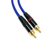 Load image into Gallery viewer, Pair Van Damme Neutrik Rean RCA Phono to RCA Phono Lead OFC Silver Plated Cable