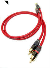 Load image into Gallery viewer, Pair Van Damme Custom RCA Cable Phono - Pro Audiophile Silver Plated Pure OFC