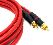 Load image into Gallery viewer, Pair Van Damme Neutrik Rean RCA Phono to RCA Phono Lead OFC Silver Plated Cable
