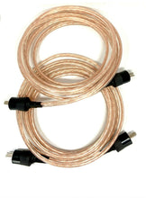 Load image into Gallery viewer, Pair 2 metre B&O Vintage Hi-Fi 2 pin DIN Schurter OFC Terminated Speaker Cables
