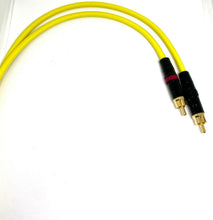 Load image into Gallery viewer, Pair Van Damme Neutrik Rean RCA Phono to RCA Phono Lead OFC Silver Plated Cable