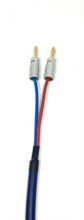 Load image into Gallery viewer, Van Damme Blue Series Studio 2 x 2.5mm Speaker Cable 2m Pair - Gold Banana plugs