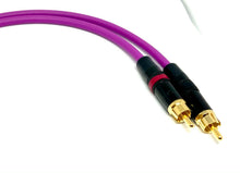 Load image into Gallery viewer, Pair Van Damme Neutrik Rean RCA Phono to RCA Phono Lead OFC Silver Plated Cable