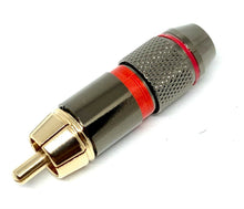 Load image into Gallery viewer, 4 Gold Plated HQ RCA Phono Plugs - High Quality Audio & Video Connectors, Hi-Fi