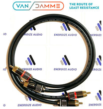 Load image into Gallery viewer, Pair Van Damme Custom RCA Cable Phono - Pro Audiophile Silver Plated Pure OFC