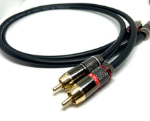 Load image into Gallery viewer, Pair Van Damme Custom RCA Cable Phono - Pro Audiophile Silver Plated Pure OFC