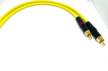 Load image into Gallery viewer, Pair Van Damme Neutrik Rean RCA Phono to RCA Phono Lead OFC Silver Plated Cable