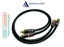 Load image into Gallery viewer, Pair Van Damme Custom RCA Cable Phono - Pro Audiophile Silver Plated Pure OFC