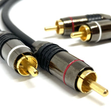 Load image into Gallery viewer, Pair Van Damme Custom RCA Phono Cables - Pro Audiophile Silver Plated Pure OFC
