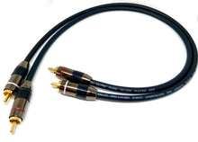 Load image into Gallery viewer, Pair Van Damme Custom RCA Phono Cables - Pro Audiophile Silver Plated Pure OFC