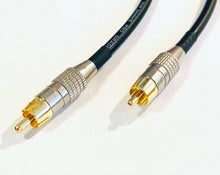 Load image into Gallery viewer, Gold Plated RCA to RCA Custom Van Damme Audio Cable For Sub Woofer