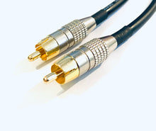 Load image into Gallery viewer, Gold Plated RCA to RCA Custom Van Damme Audio Cable For Sub Woofer
