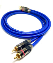 Load image into Gallery viewer, Pair Van Damme Custom RCA Phono Cables - Pro Audiophile Silver Plated Pure OFC