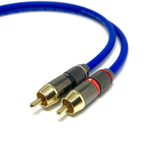 Load image into Gallery viewer, Energize Audio Custom RCA Pair Van Damme Phono Cables - Pro Audiophile Silver Plated Pure OFC