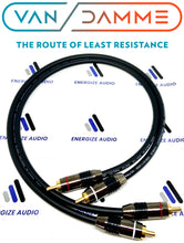 Load image into Gallery viewer, Pair Van Damme Custom RCA Phono Cables - Pro Audiophile Silver Plated Pure OFC