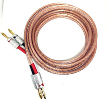 Load image into Gallery viewer, Van Damme Speaker Cables Hi-Fi Series 2x4mm-2x4mm 2 Meter Pair Terminated 268-504-000
