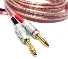 Load image into Gallery viewer, Van Damme Speaker Cables Hi-Fi Series 2x4mm-2x4mm 2 Meter Pair Terminated 268-504-000
