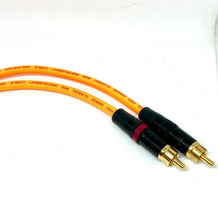 Load image into Gallery viewer, Pair Van Damme Neutrik Rean RCA Phono to RCA Phono Lead OFC Silver Plated Cable
