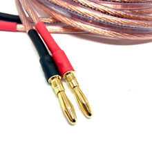 Load image into Gallery viewer, Van Damme Speaker Cables Hi-Fi Series 2x4mm-2x4mm 2 Meter Pair Terminated 268-504-000
