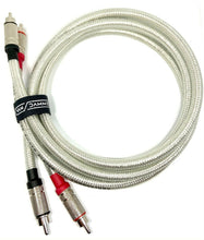 Load image into Gallery viewer, RCA to RCA Pro Van Damme Silver Series Lo-Cap 55pF Audio Cable Pairs Pro Plugs
