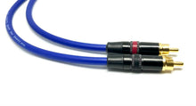 Load image into Gallery viewer, Pair Van Damme Neutrik Rean RCA Phono to RCA Phono Lead OFC Silver Plated Cable
