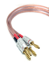 Load image into Gallery viewer, Van Damme Speaker Cables Hi-Fi Series 2x4mm-2x4mm 2 Meter Pair Terminated 268-504-000
