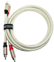 Load image into Gallery viewer, RCA to RCA Pro Van Damme Silver Series Lo-Cap 55pF Audio Cable Pairs Pro Plugs
