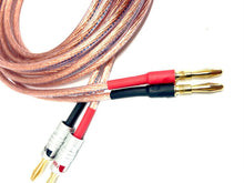 Load image into Gallery viewer, Van Damme Speaker Cables Hi-Fi Series 2x4mm-2x4mm 2 Meter Pair Terminated 268-504-000
