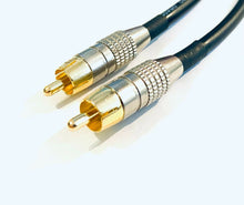 Load image into Gallery viewer, Gold RCA to RCA Audio Cable.Phono Phono Lead.Van Damme Sub Woofer
