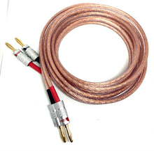 Load image into Gallery viewer, Van Damme Speaker Cables Hi-Fi Series 2x4mm-2x4mm 2 Meter Pair Terminated 268-504-000

