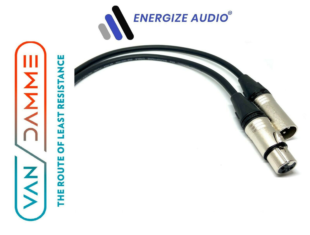 Van Damme Microphone Cables. Neutrik XLR to XLR Leads. Balanced Audio Patch UK