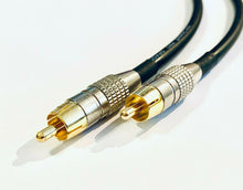 Load image into Gallery viewer, Gold RCA to RCA Audio Cable.Phono Phono Lead.Van Damme Sub Woofer
