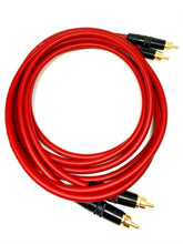 Load image into Gallery viewer, Pair Van Damme Neutrik Rean RCA Phono to RCA Phono Lead OFC Silver Plated Cable
