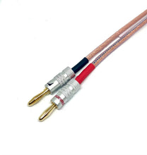 Load image into Gallery viewer, Van Damme Speaker Cables Hi-Fi Series 2x4mm-2x4mm 2 Meter Pair Terminated 268-504-000
