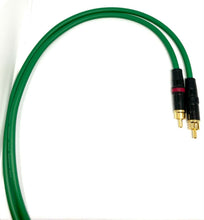 Load image into Gallery viewer, Pair Van Damme Neutrik Rean RCA Phono to RCA Phono Lead OFC Silver Plated Cable
