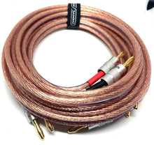 Load image into Gallery viewer, Van Damme Speaker Cables Hi-Fi Series 2x4mm-2x4mm 2 Meter Pair Terminated 268-504-000

