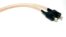 Load image into Gallery viewer, Pair 2 metre B&amp;O Vintage Hi-Fi 2 pin DIN Schurter OFC Terminated Speaker Cables
