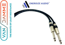 Load image into Gallery viewer, Guitar Music Lead Van Damme Pro Cable Rean NYS224 1/4&quot; Straight Jack Connector
