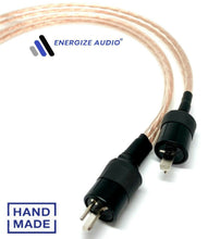 Load image into Gallery viewer, Pair 2 metre B&amp;O Vintage Hi-Fi 2 pin DIN Schurter OFC Terminated Speaker Cables
