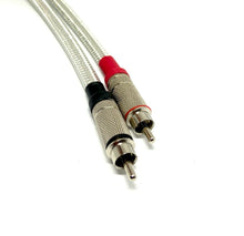 Load image into Gallery viewer, RCA to RCA Pro Van Damme Silver Series Lo-Cap 55pF Audio Cable Pairs Pro Plugs
