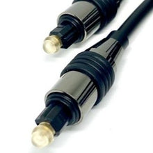 Load image into Gallery viewer, 2 Metre Premium Black Toslink Digital Optical Audio Cable
